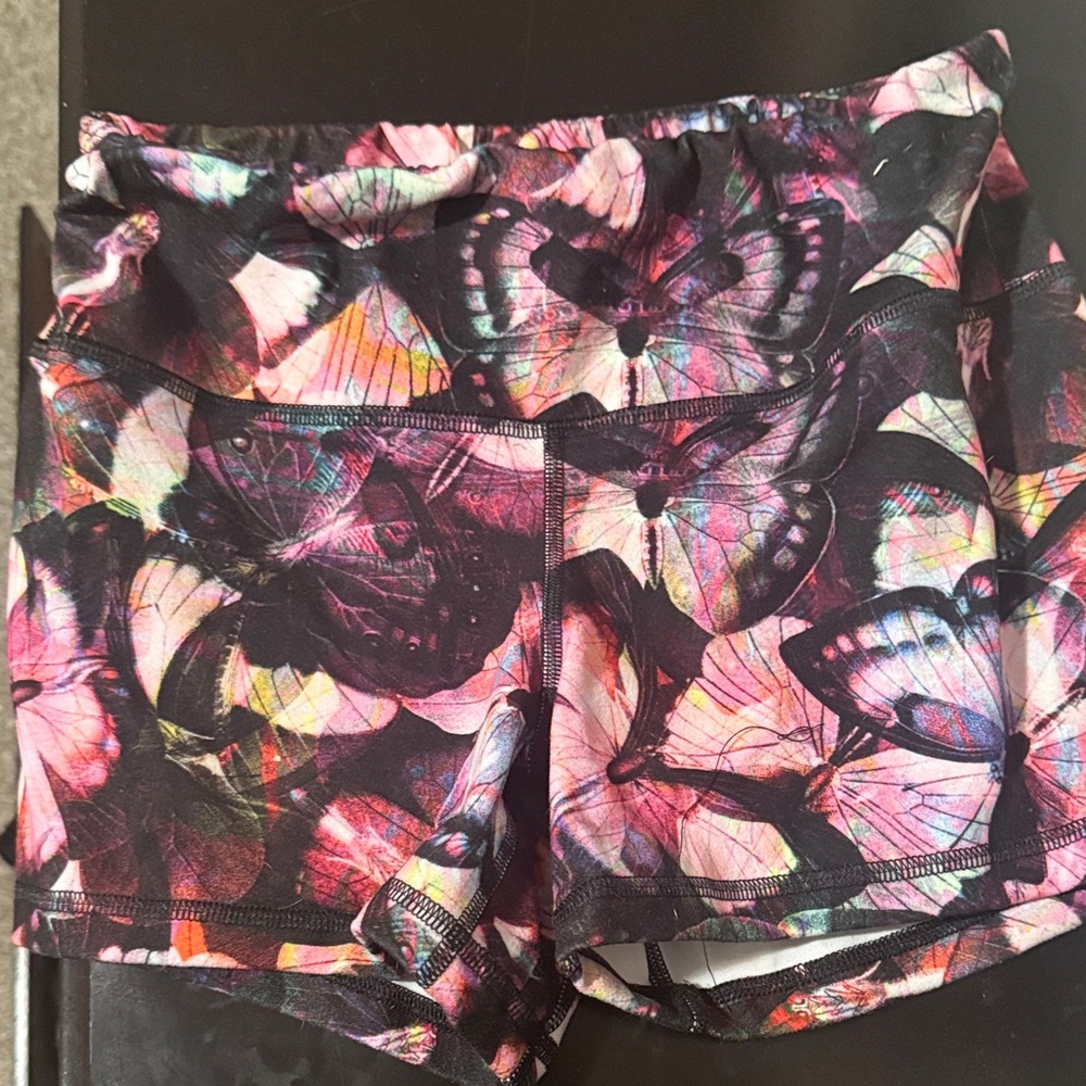 Fleo Multicolor Butterfly Women's Athletic Shorts